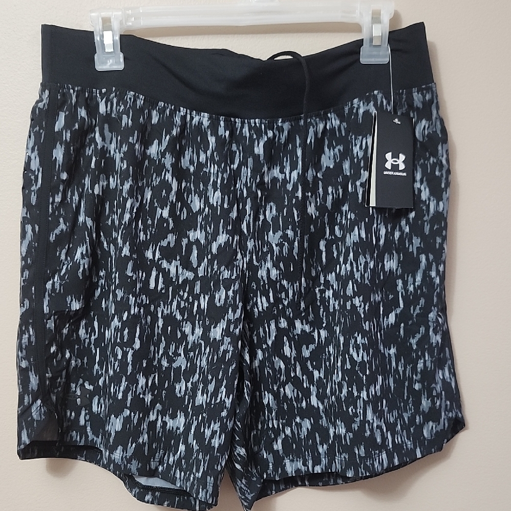 Under Armour Black and Gray Athletic Shorts
